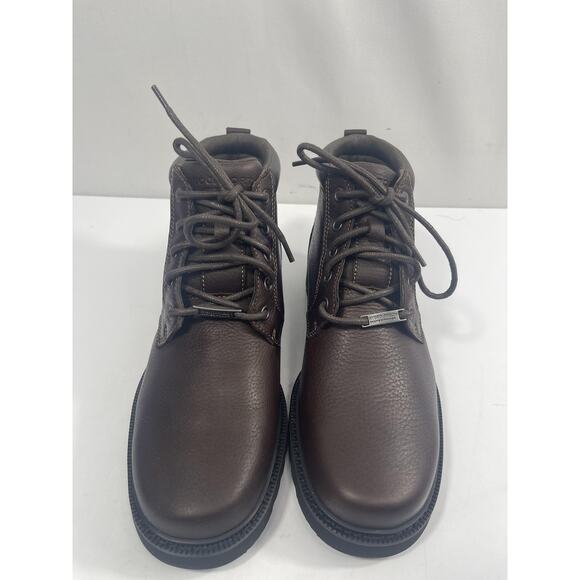 Rockport Boots Mens Size 8 Brown Leather Northfield Plain Toe Waterproof New Box main image 12